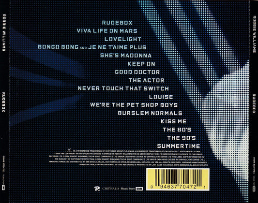 Robbie Williams - Rudebox - CD