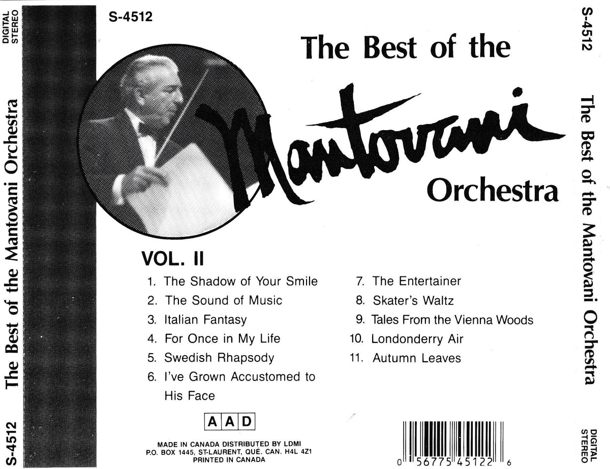 Mantovani - The Best of the Mantovani Orchestra Vol. 2 - CD - The CD Exchange