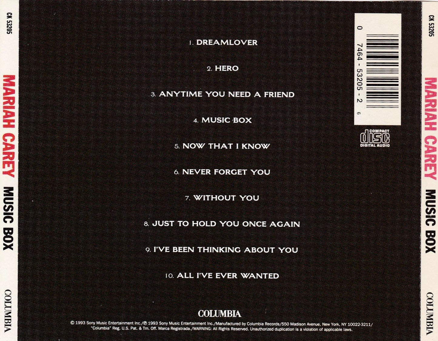 Mariah Carey - Music Box - CD