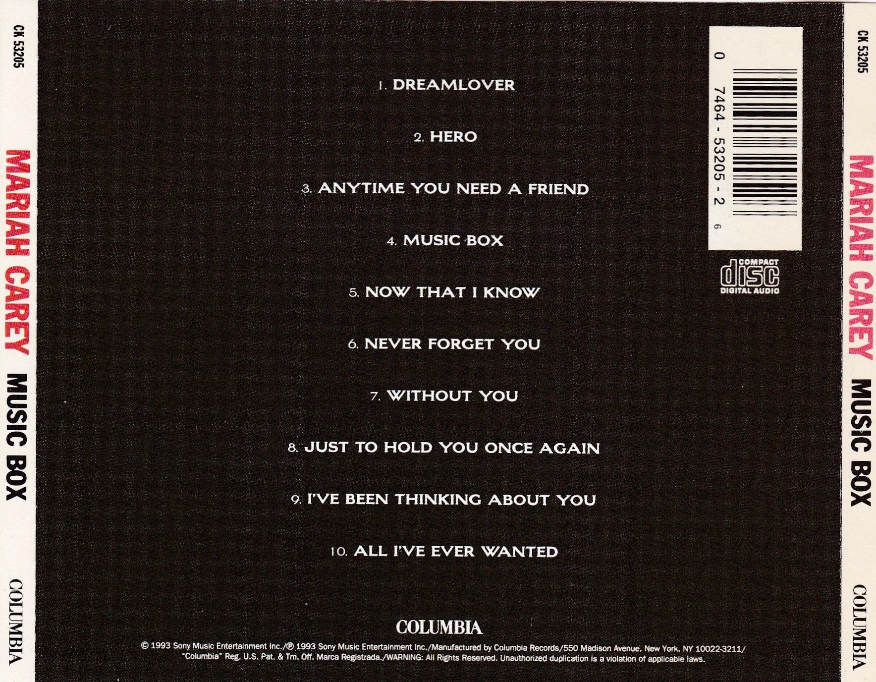 Mariah Carey - Music Box - CD
