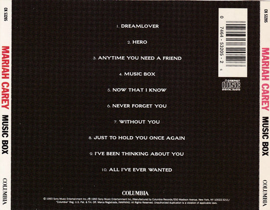 Mariah Carey - Music Box - CD
