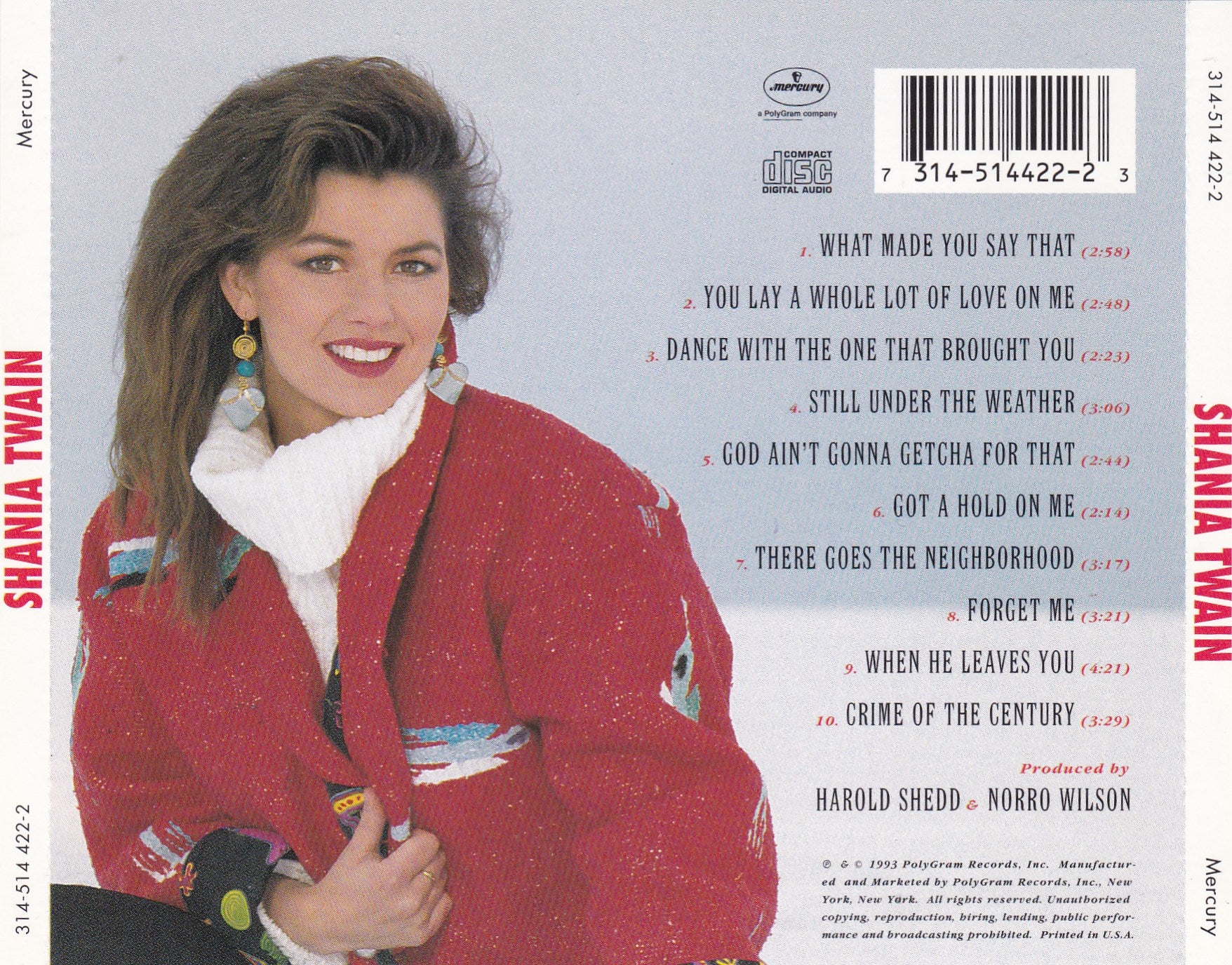Shania Twain - Shania Twain - CD - The CD Exchange