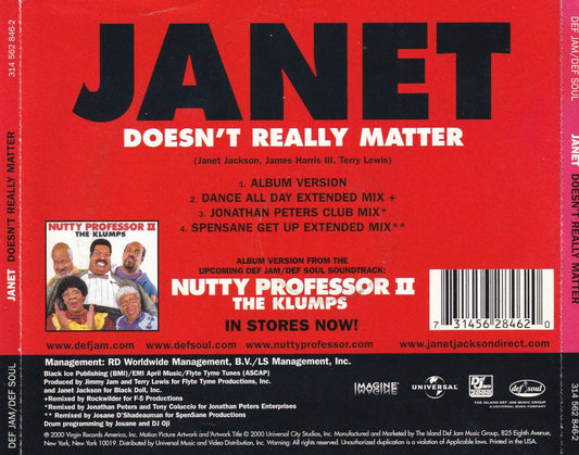 Janet Jackson - Doesn't Really Matter [Single] - CD