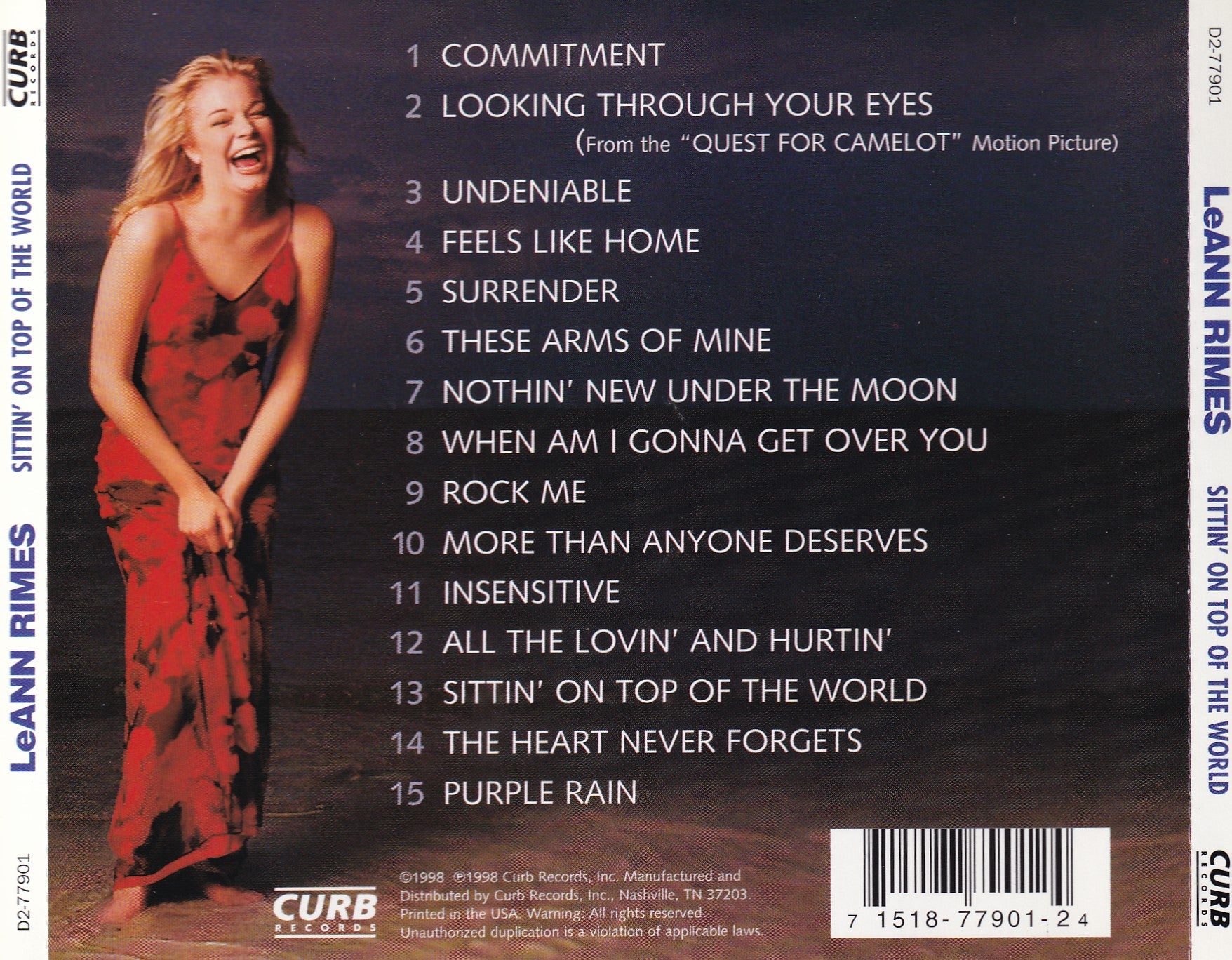 LeAnn Rimes - Sittin' On Top Of The World - CD