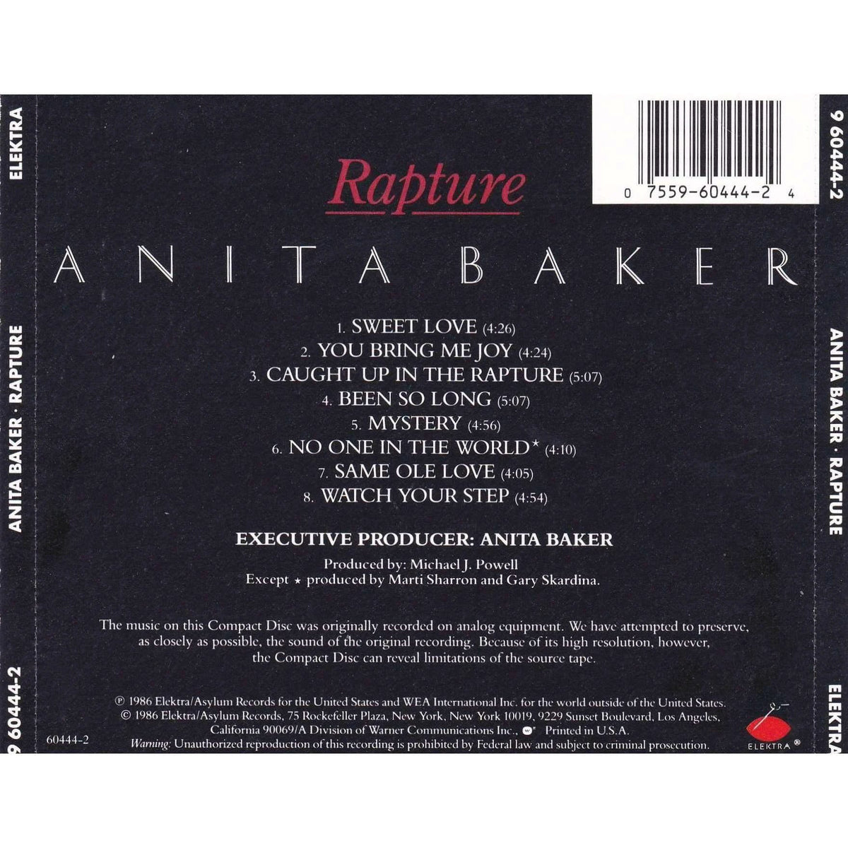 Anita Baker - Rapture - Used CD,CD,The CD Exchange