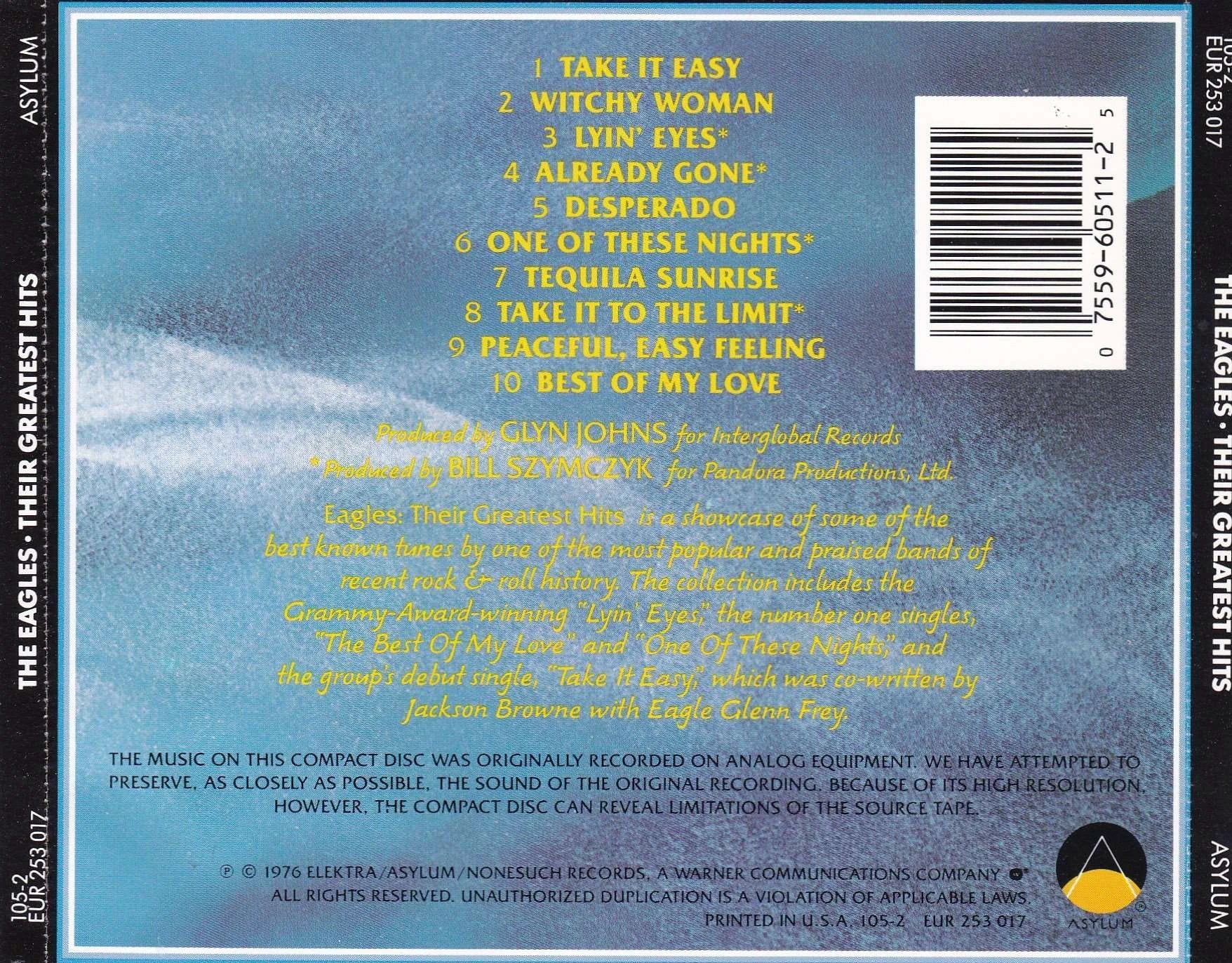 Eagles - Their Greatest Hits - CD