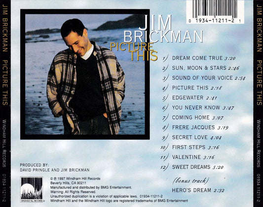 Jim Brickman - Picture This - Used CD