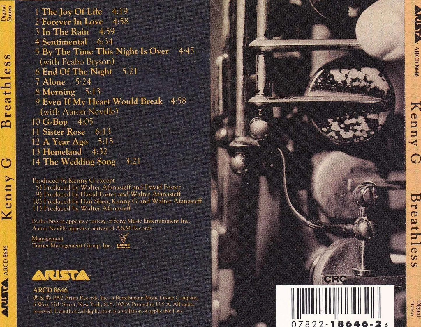 Kenny G - Breathless - Used CD