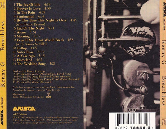 Kenny G - Breathless - Used CD