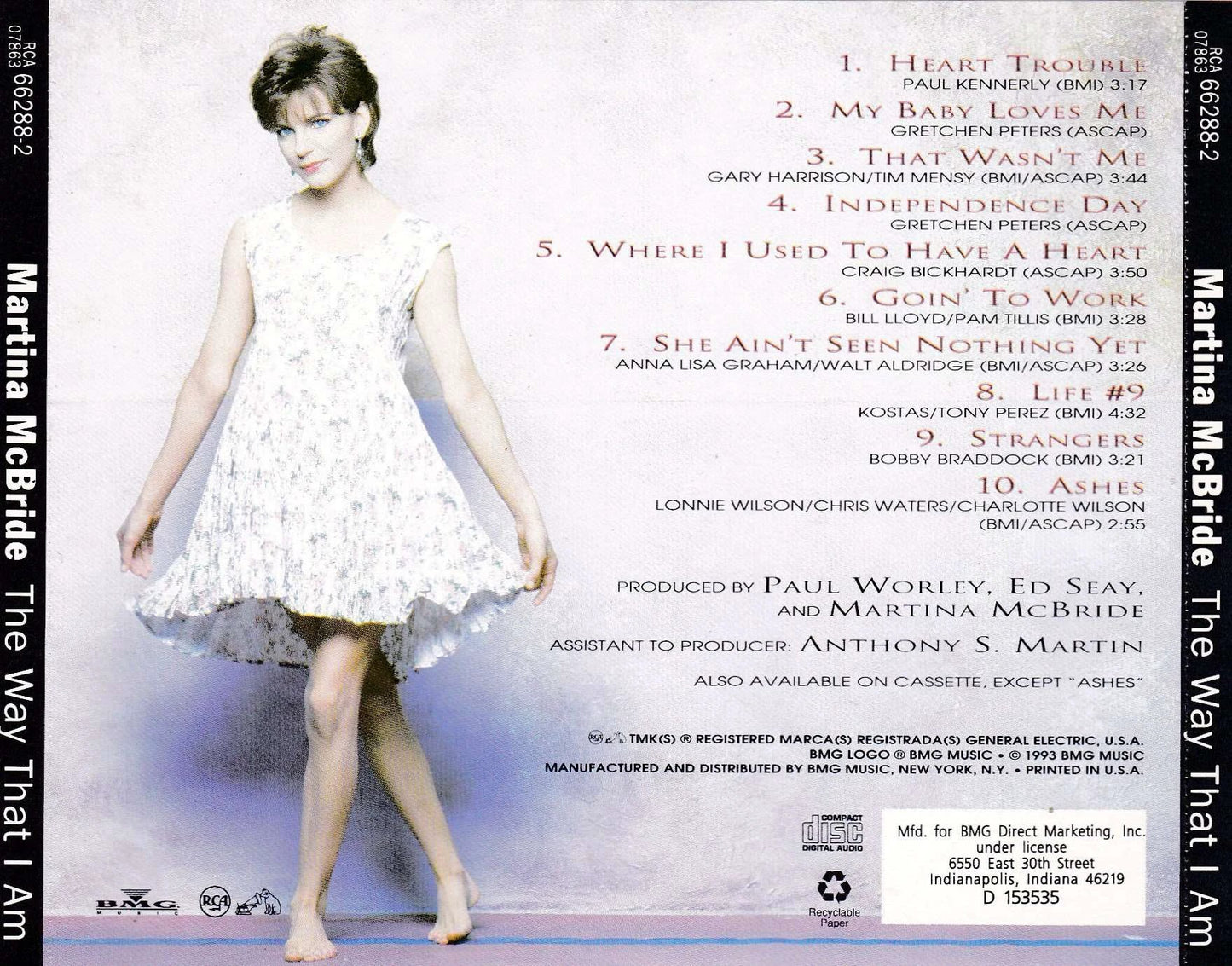 Martina McBride - The Way That I Am - CD