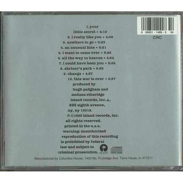 Melissa Etheridge - Your Little Secret - Used CD
