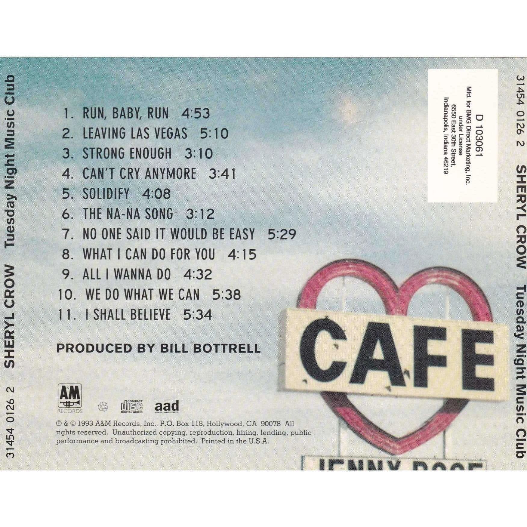 Sheryl Crow - Tuesday Night Music Club - CD