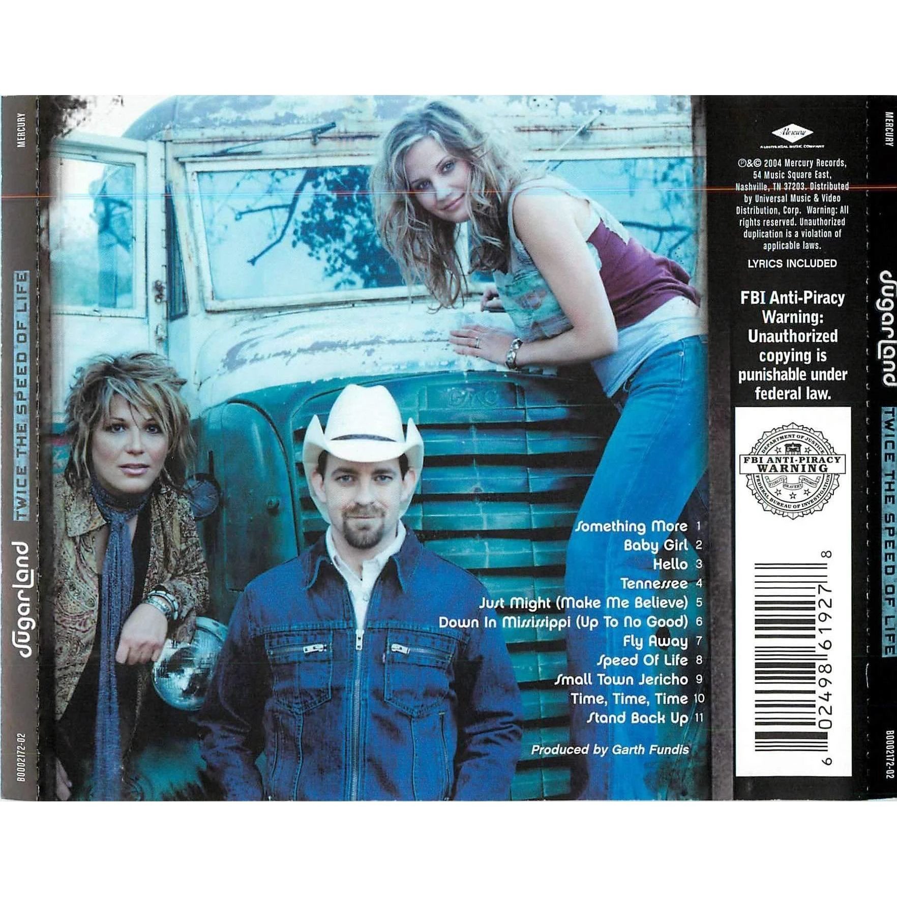 SugarLand - Twice the Speed of Life - Country Music CD