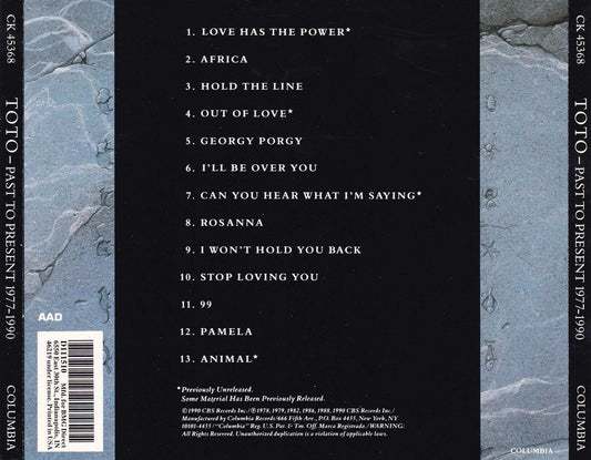 Toto - Past to Present 1977-1990 - CD,CD,The CD Exchange