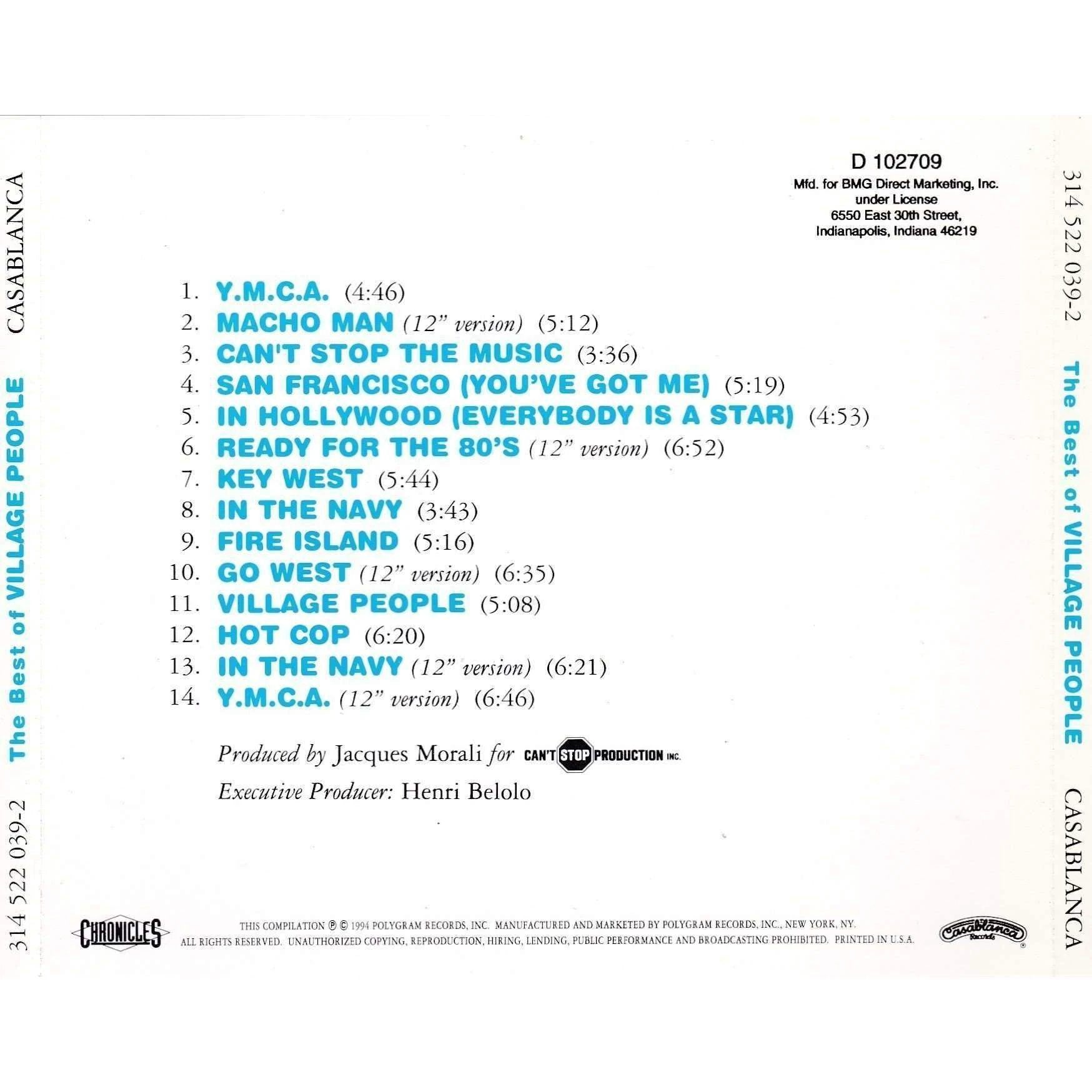Village People - The Best of the Village People - CD